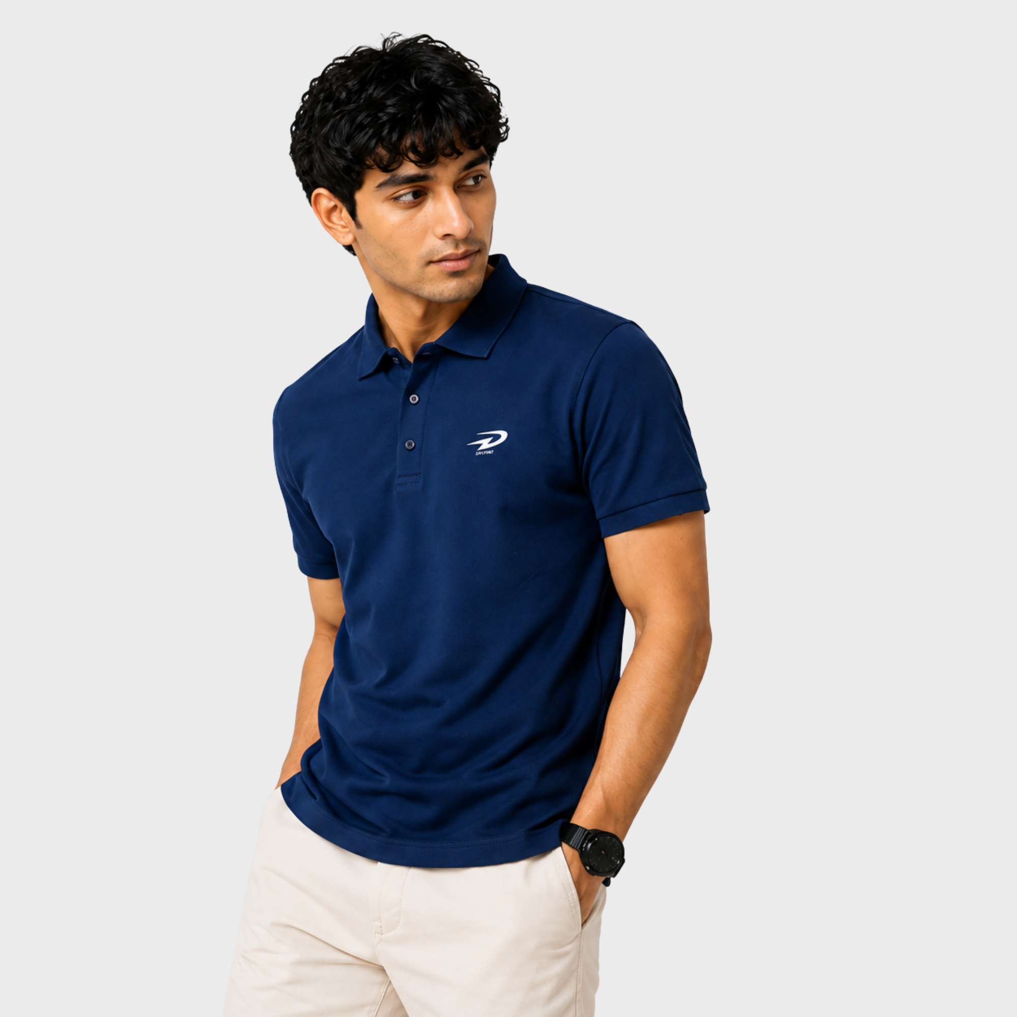 Navy Airweave Polo