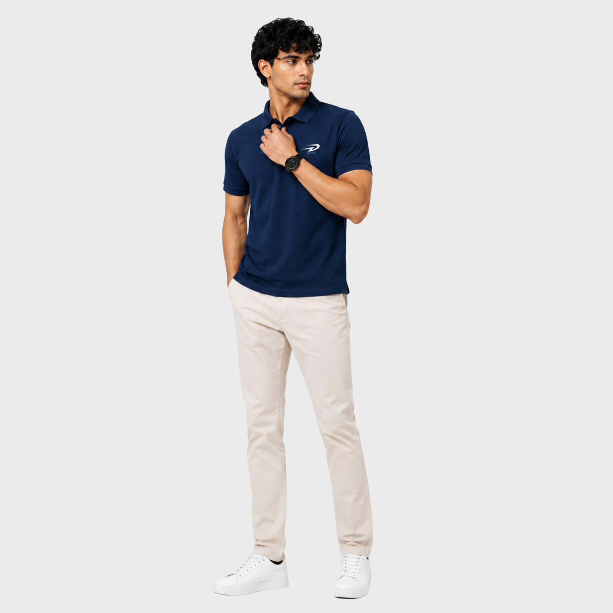 Navy Airweave Polo